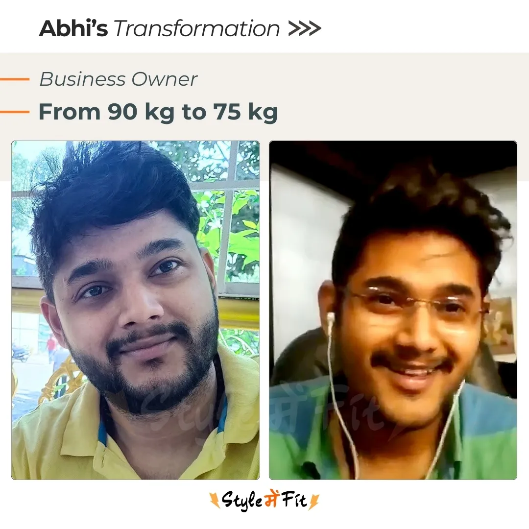 Abhi lost 15 Kgs in just 4 months